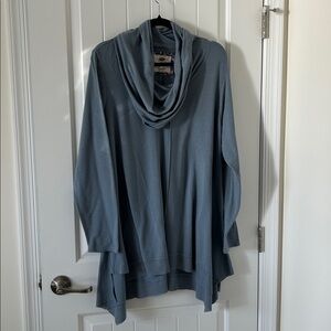 Cupio Periwinkle Blue Cowl Neck